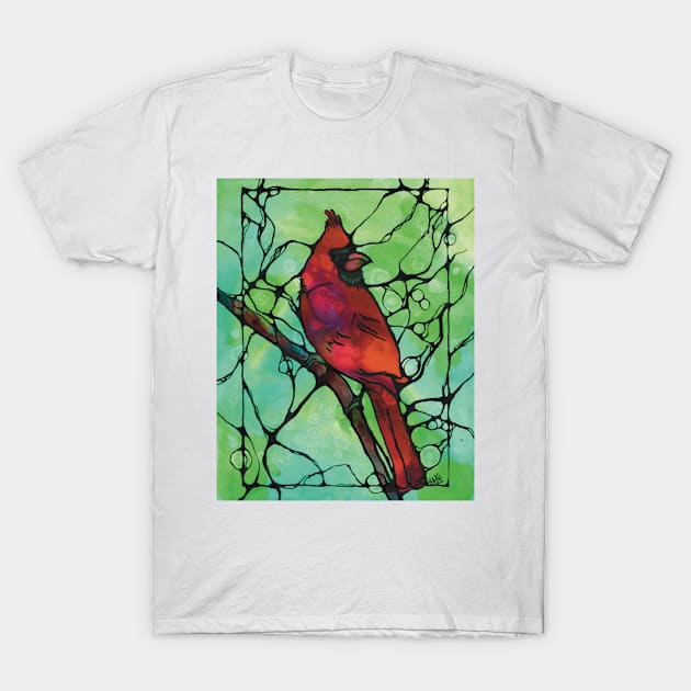 Red cardinal T-Shirt by AlstonArt